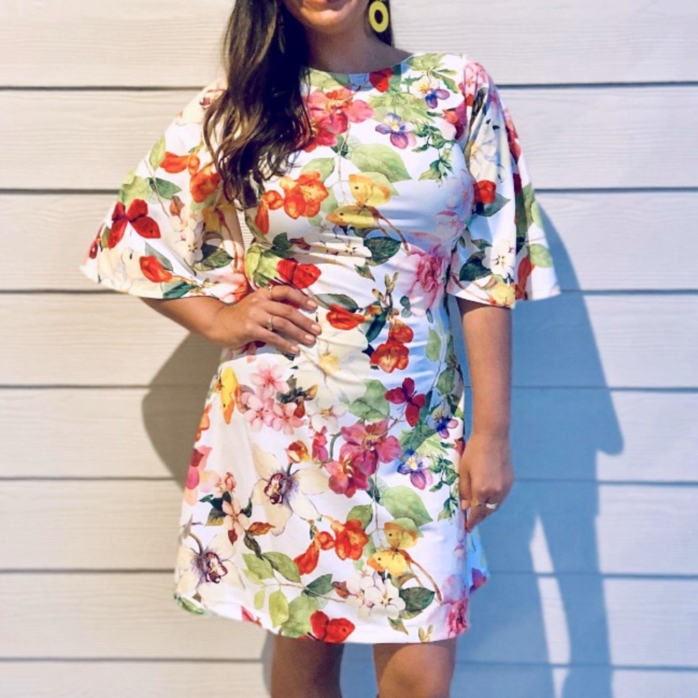 Floral Spandex Dress